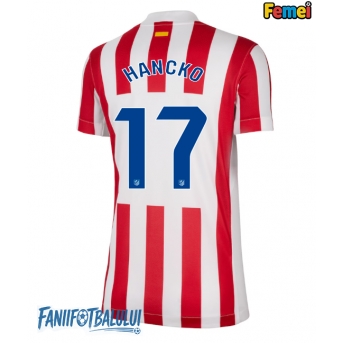 Atletico Madrid David Hancko #17 Tricou Fotbal Replică 2025-26 Femei Acasa